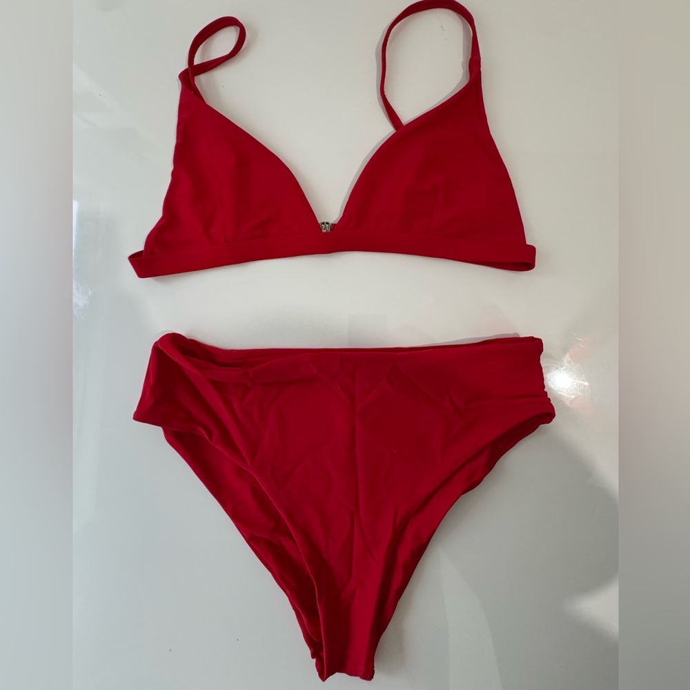 Zaful Bold Red Bikini Set